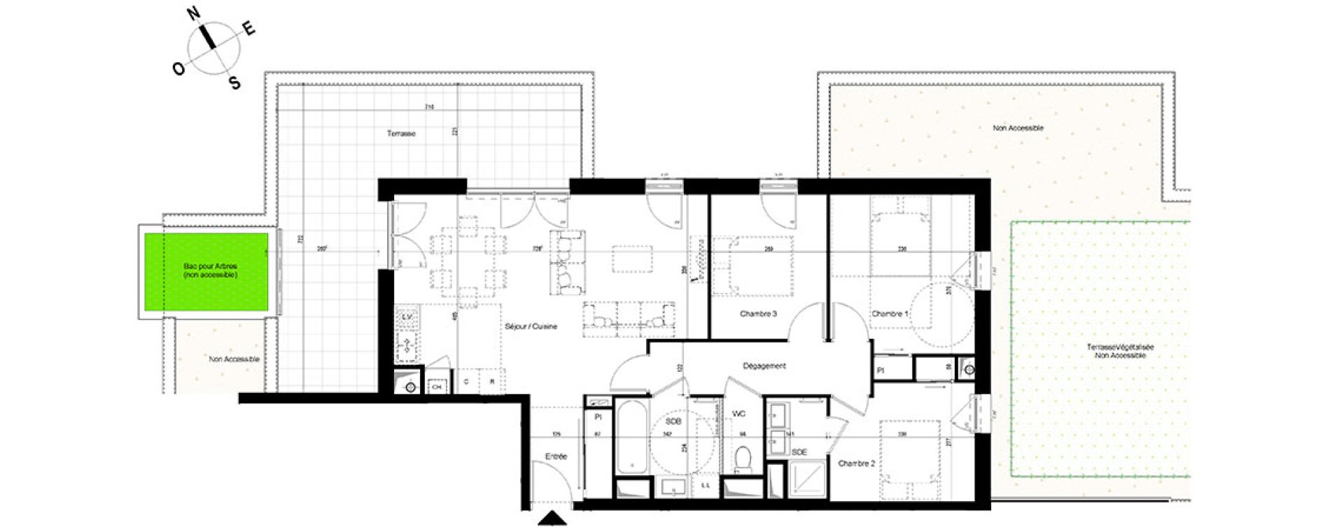 Appartement T4 de 83,32 m2 &agrave; Chambray-L&egrave;s-Tours Centre