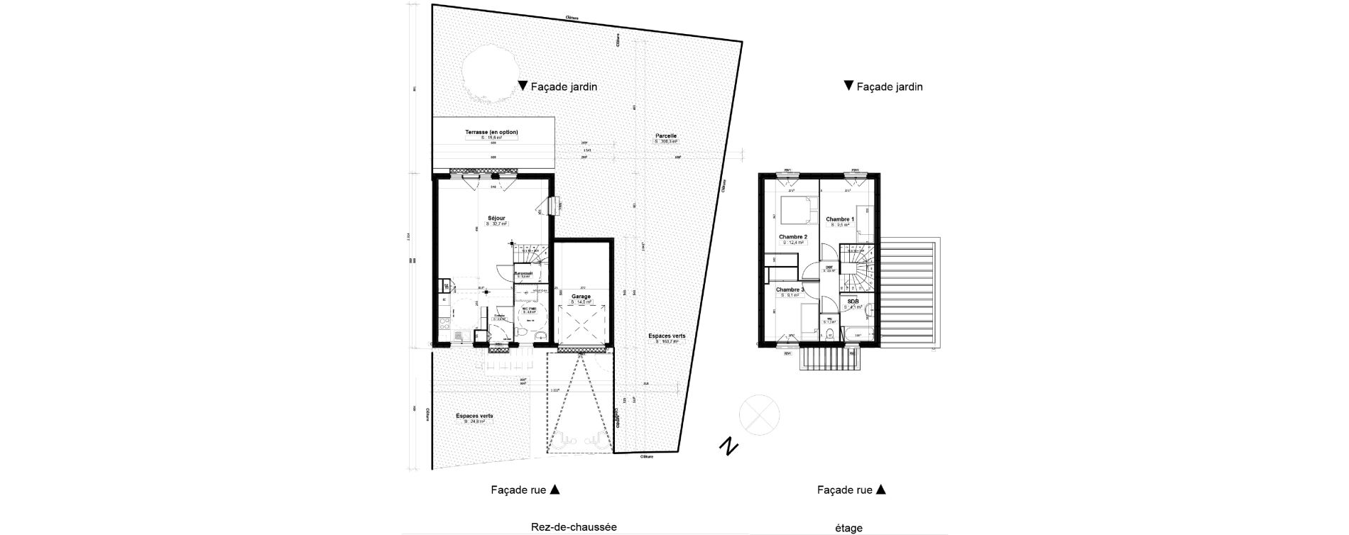Maison T4 de 80,00 m2 &agrave; Chambray-L&egrave;s-Tours Centre