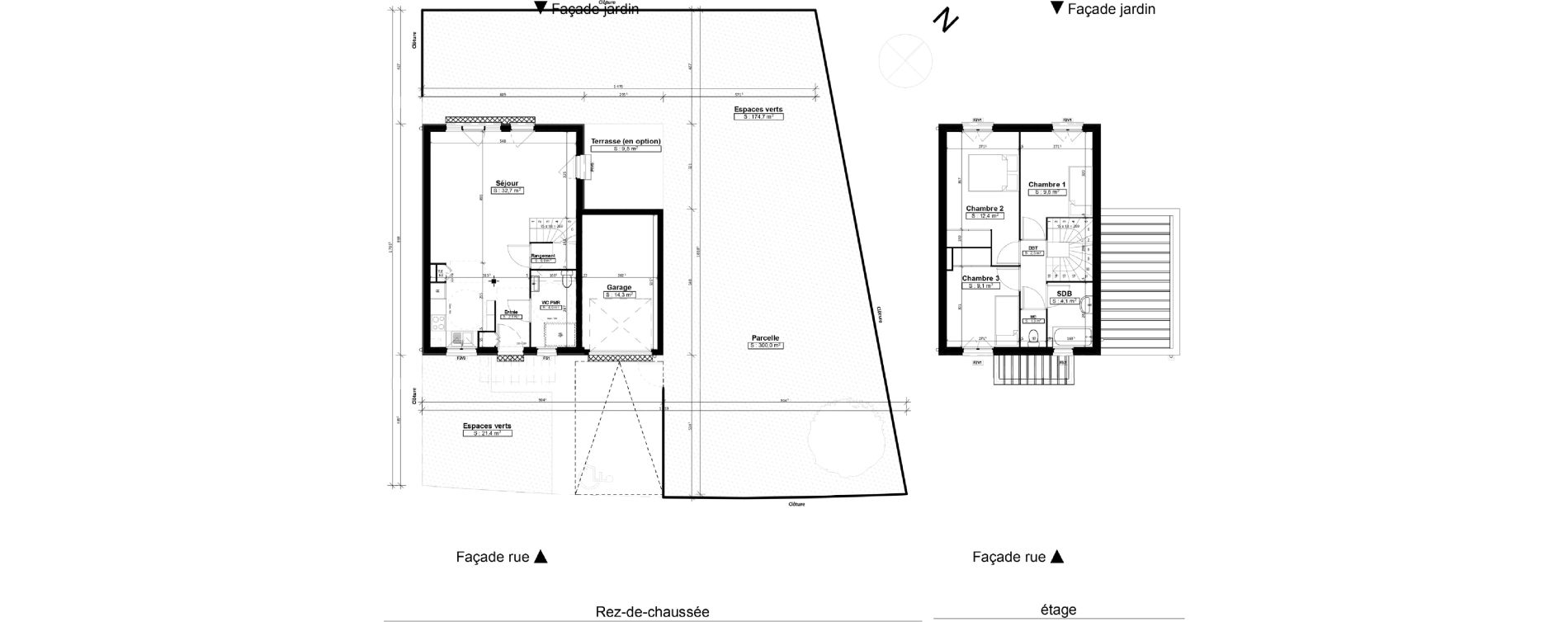Maison T4 de 80,00 m2 &agrave; Chambray-L&egrave;s-Tours Centre