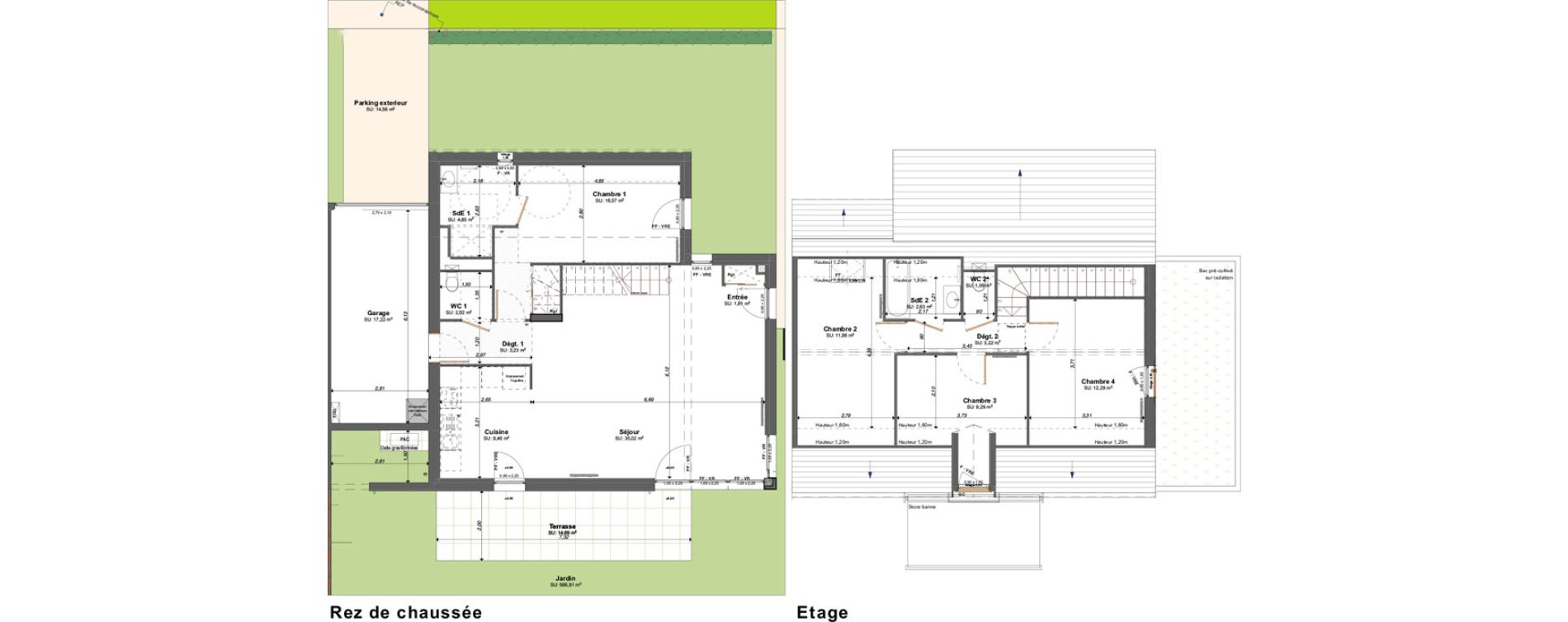 Maison T5 de 112,46 m2 &agrave; Fondettes Centre