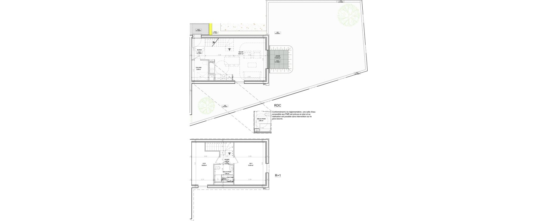 Maison T3 de 65,87 m2 &agrave; La Riche Ronsard pagnol
