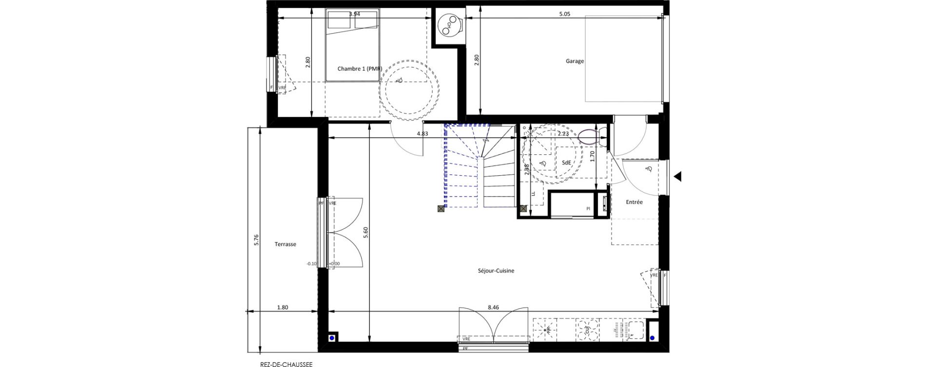 Maison T5 de 97,05 m2 &agrave; Mettray Centre