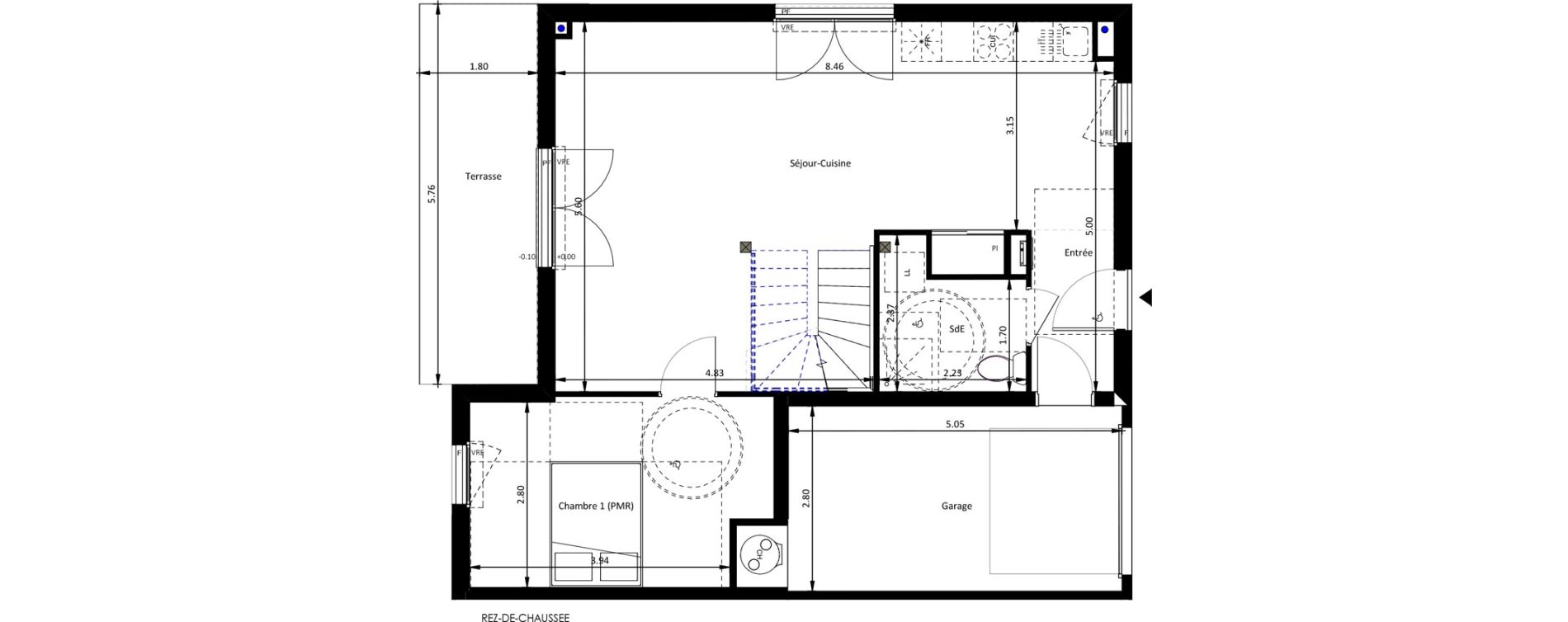 Maison T5 de 97,10 m2 &agrave; Mettray Centre