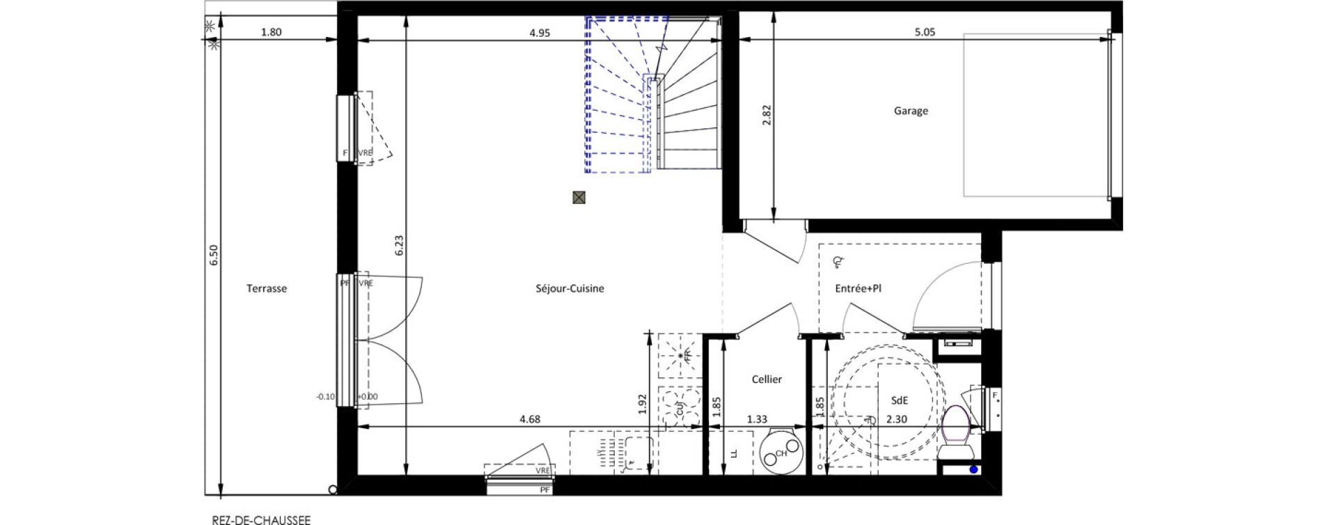 Maison T4 de 85,70 m2 &agrave; Mettray Centre