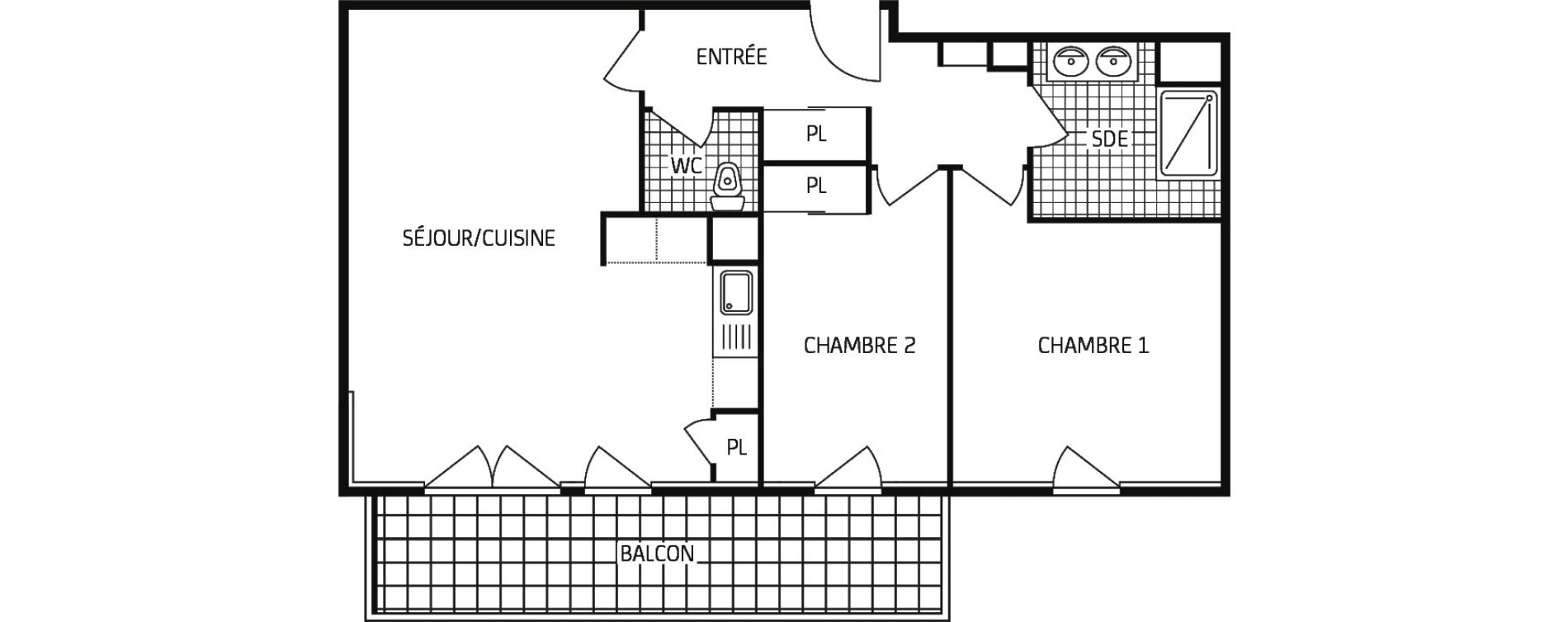 Appartement T3 de 62,56 m2 &agrave; Montbazon Centre