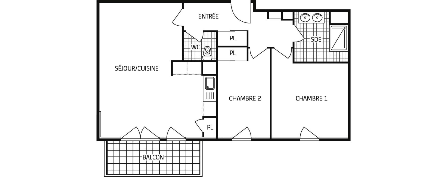 Appartement T3 de 62,56 m2 &agrave; Montbazon Centre