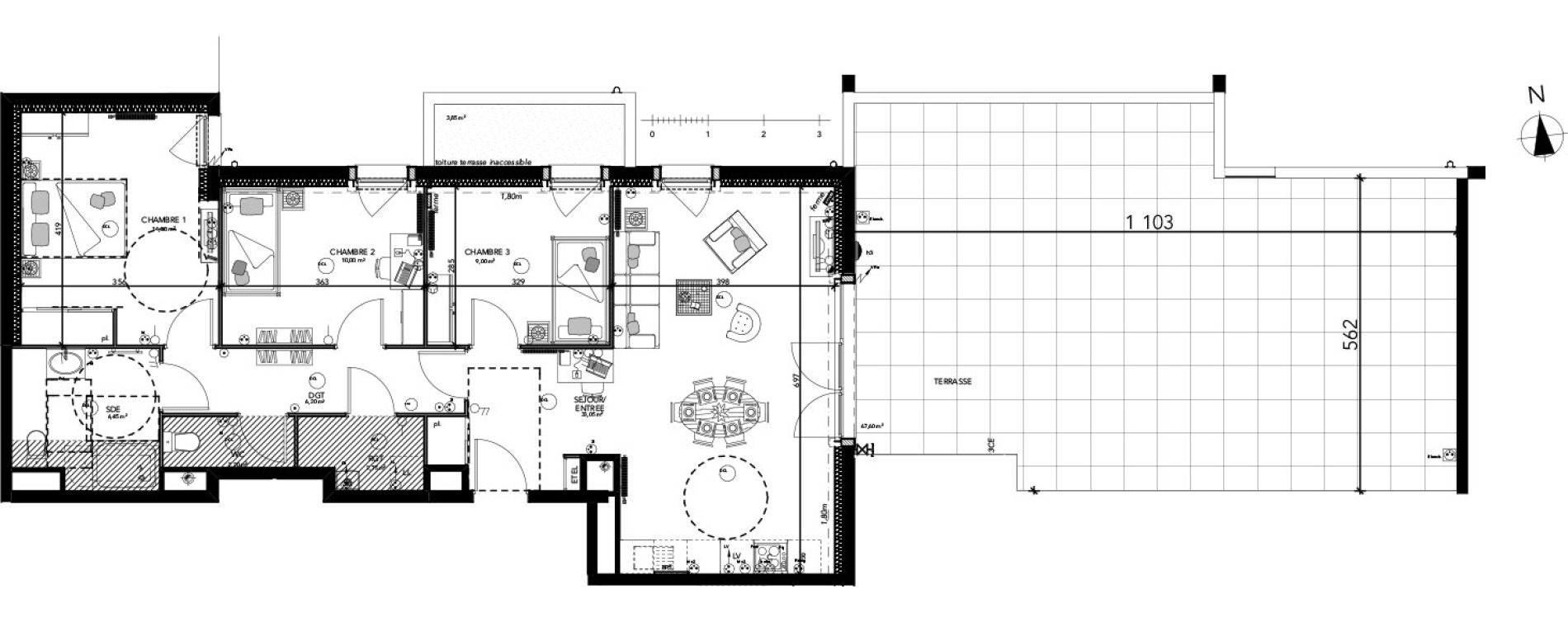 Appartement T4 de 83,95 m2 &agrave; Montlouis-Sur-Loire Centre