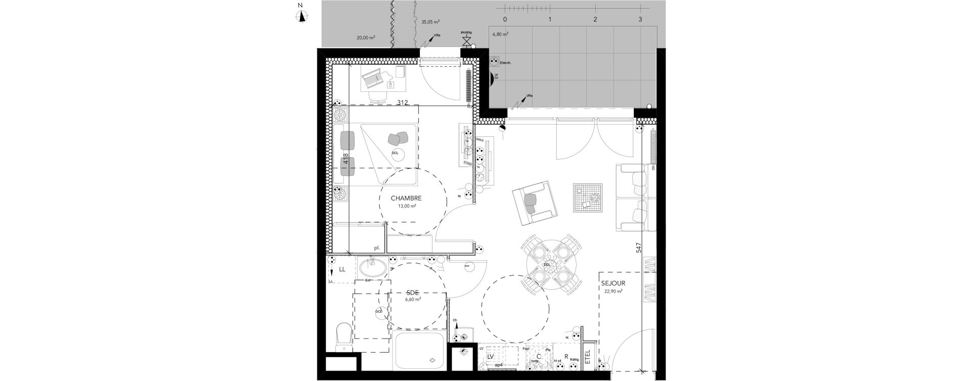 Appartement T2 de 42,50 m2 &agrave; Montlouis-Sur-Loire Centre