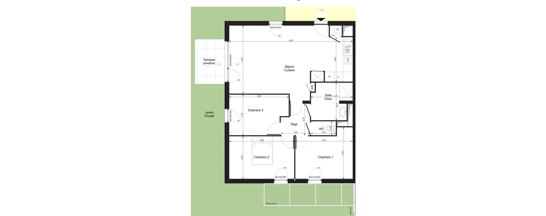 Appartement T4 de 79,48 m2 &agrave; Montlouis-Sur-Loire Centre