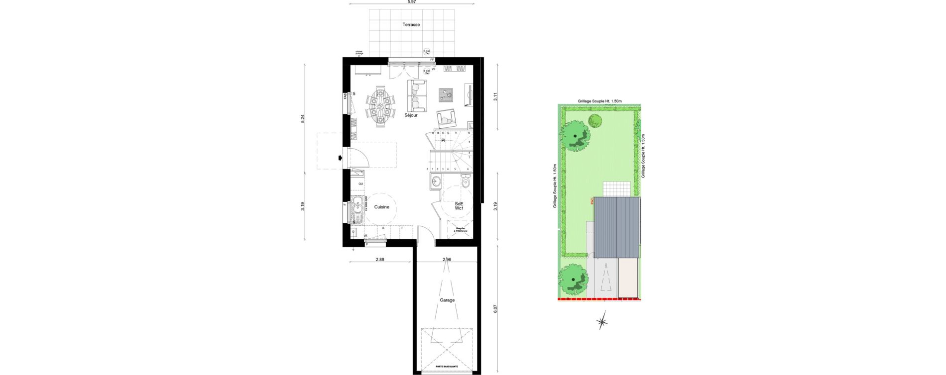 Maison T4 de 85,45 m2 &agrave; Notre-Dame-D'O&eacute; Centre