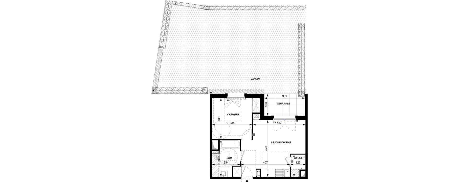 Appartement T2 de 41,90 m2 &agrave; Saint-Cyr-Sur-Loire Centre