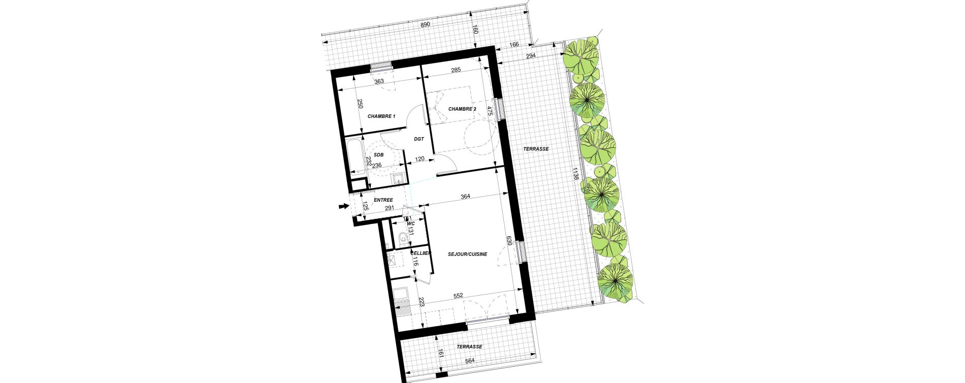 Appartement T3 de 65,20 m2 &agrave; Saint-Cyr-Sur-Loire Centre