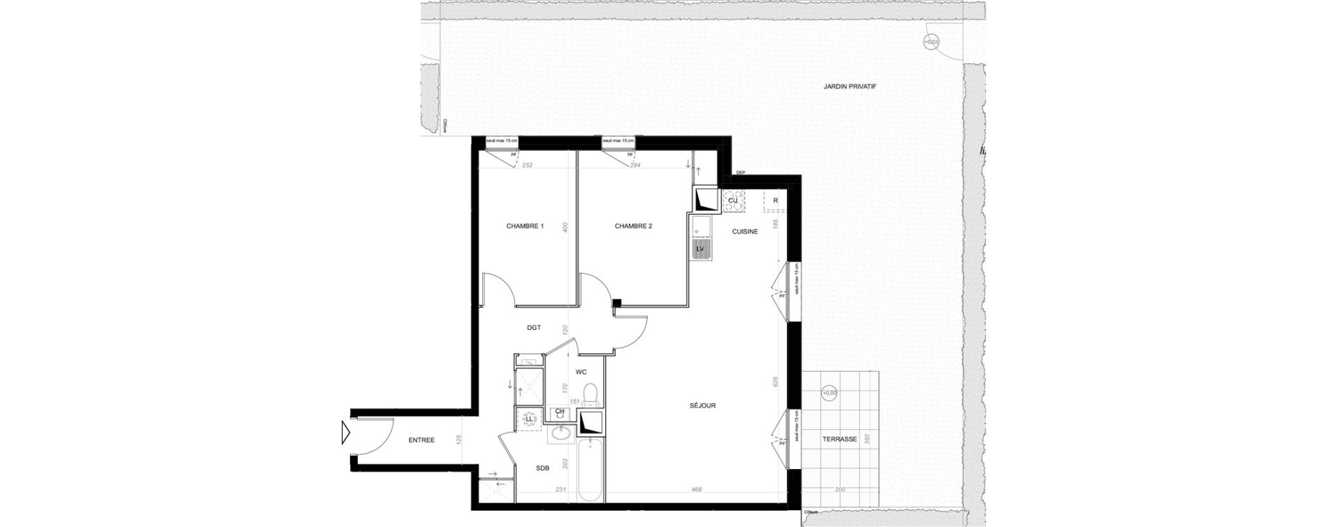 Appartement T3 de 71,85 m2 &agrave; Saint-Cyr-Sur-Loire De gaulle - m&eacute;nardi&egrave;re