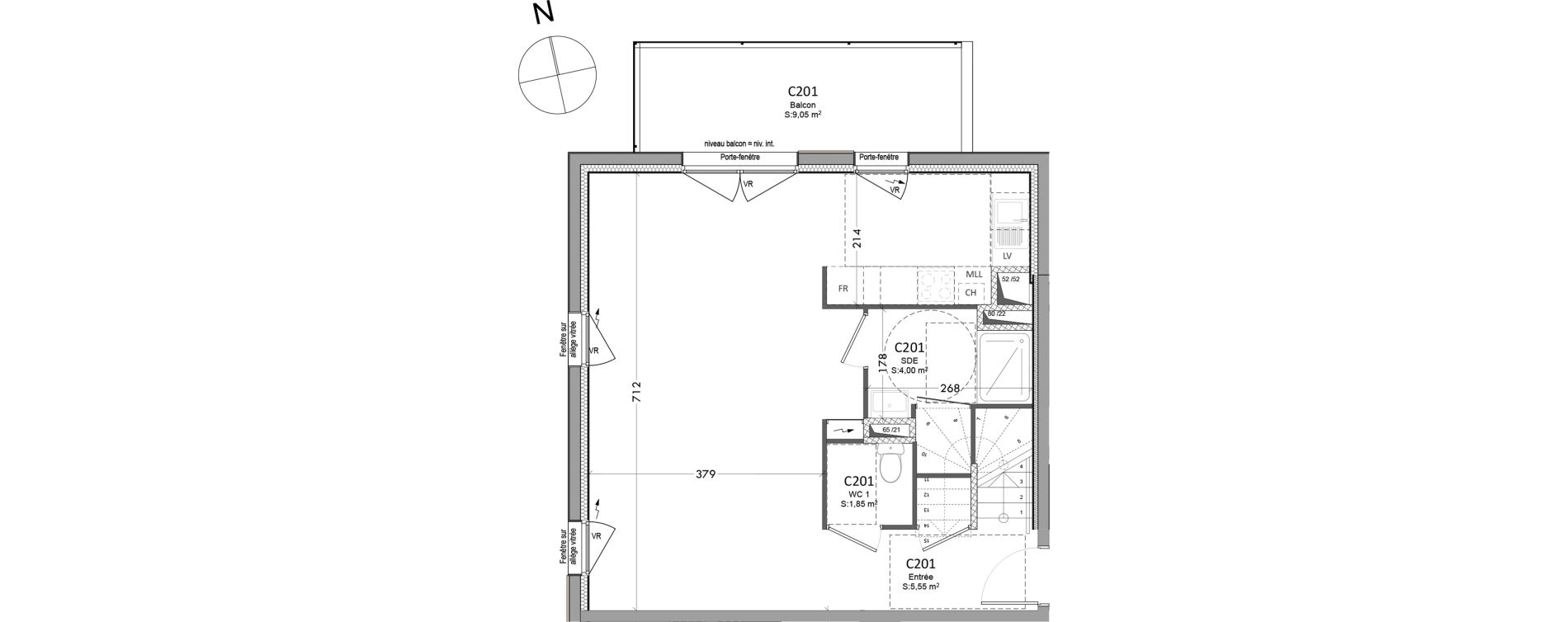 Appartement T4 de 98,20 m2 &agrave; Tours Saint-symphorien