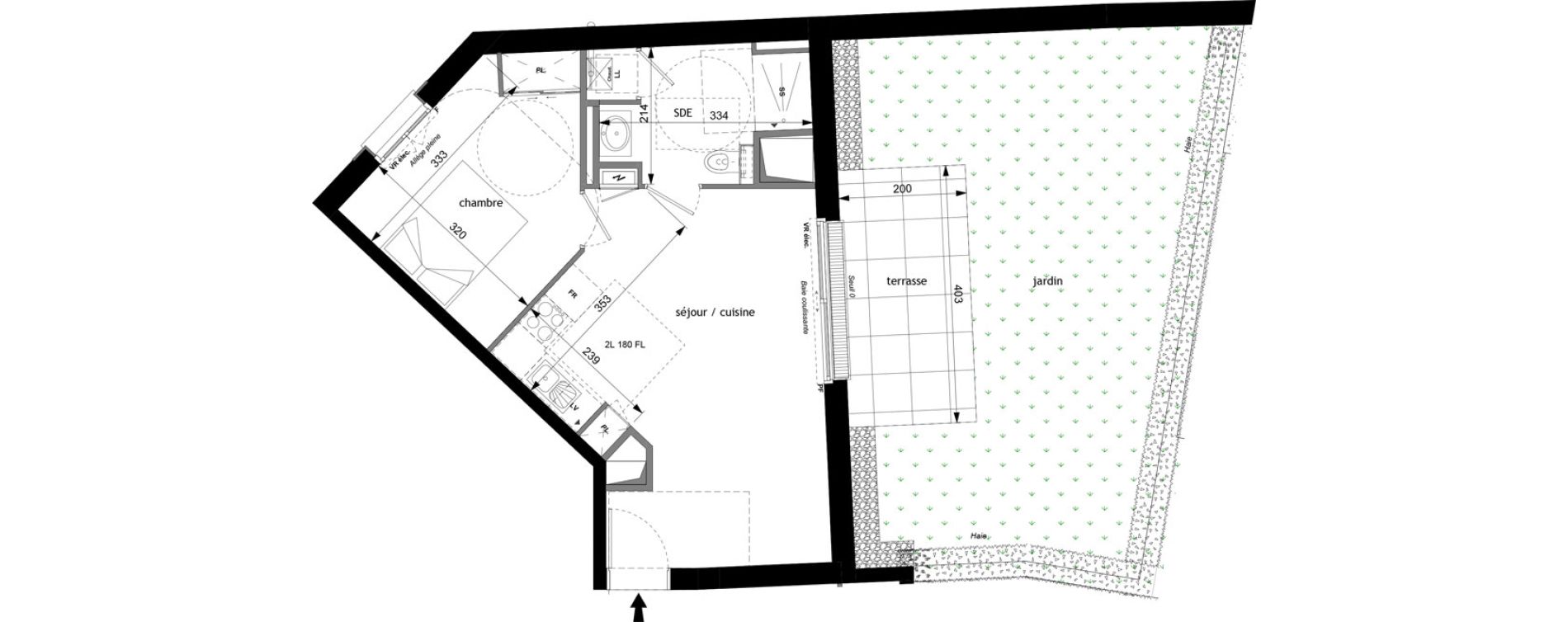 Appartement T2 de 40,26 m2 &agrave; Tours Saint-symphorien
