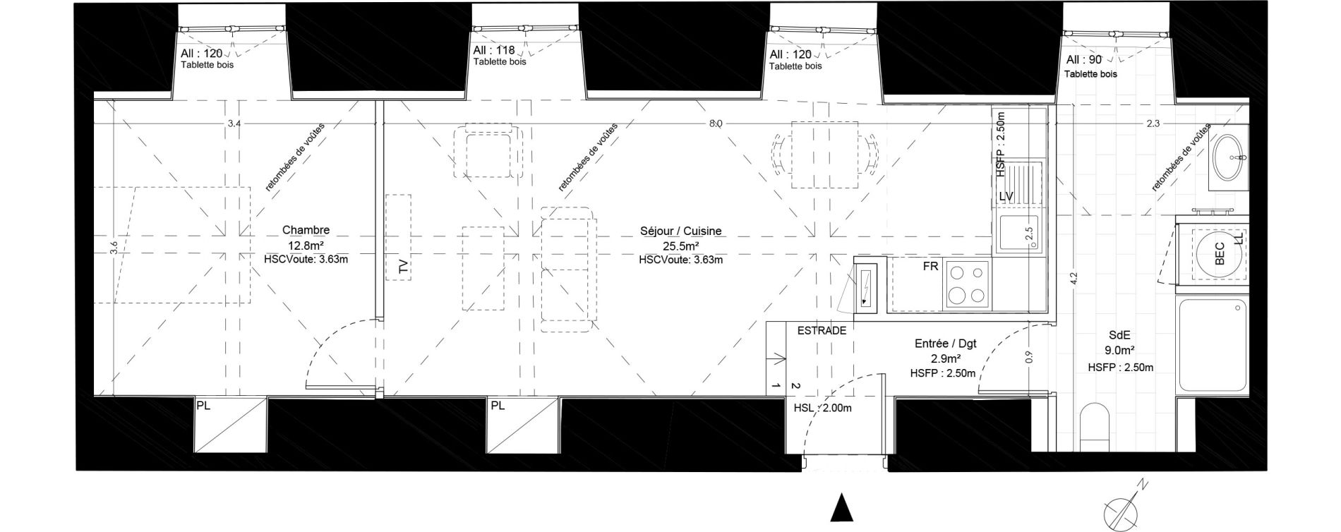 Appartement T2 de 50,20 m2 &agrave; Blois Centre ville