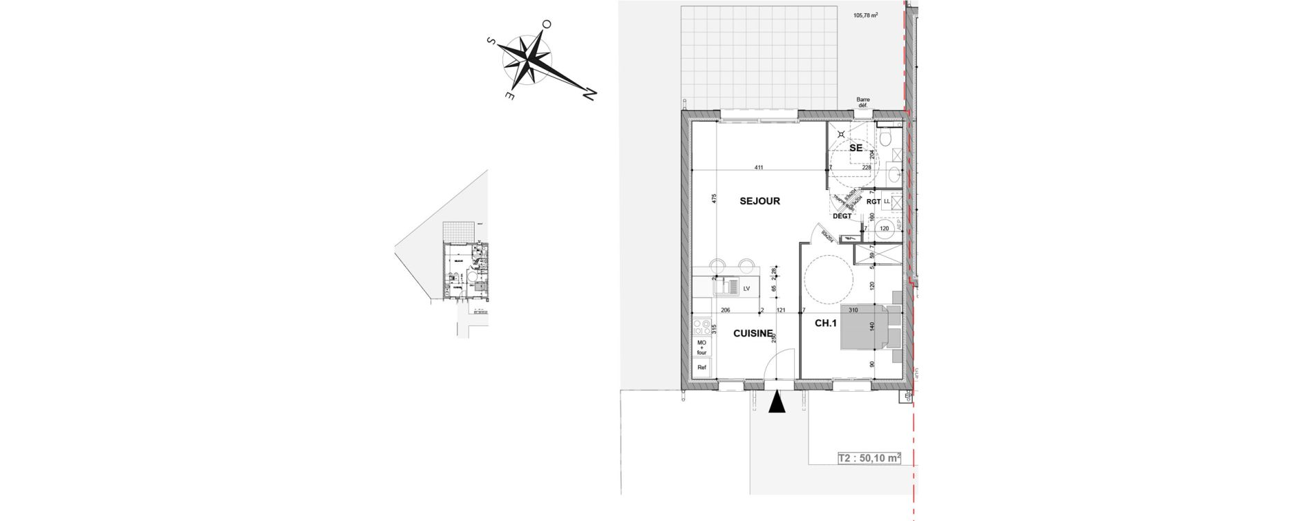 Maison T2 meubl&eacute;e de 50,10 m2 &agrave; Contres Le controis-en-sologne