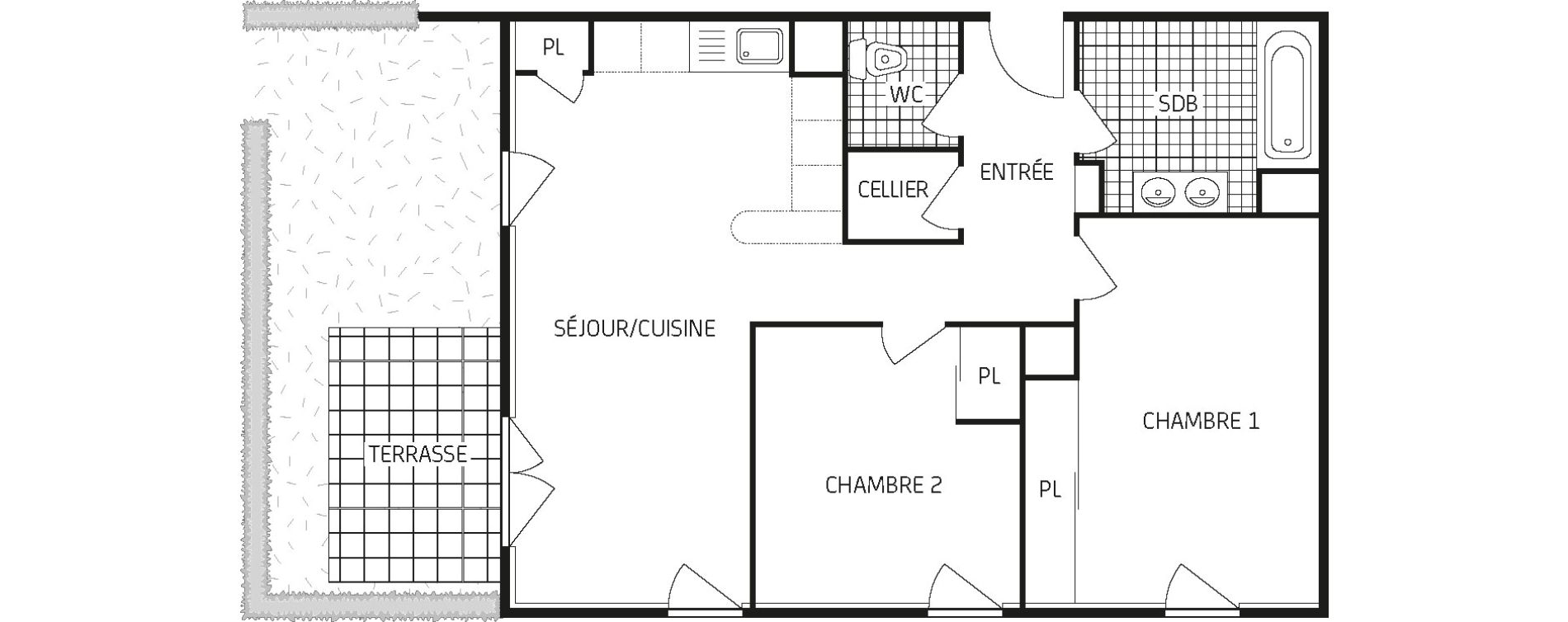 Appartement T3 de 60,01 m2 &agrave; Boigny-Sur-Bionne Centre