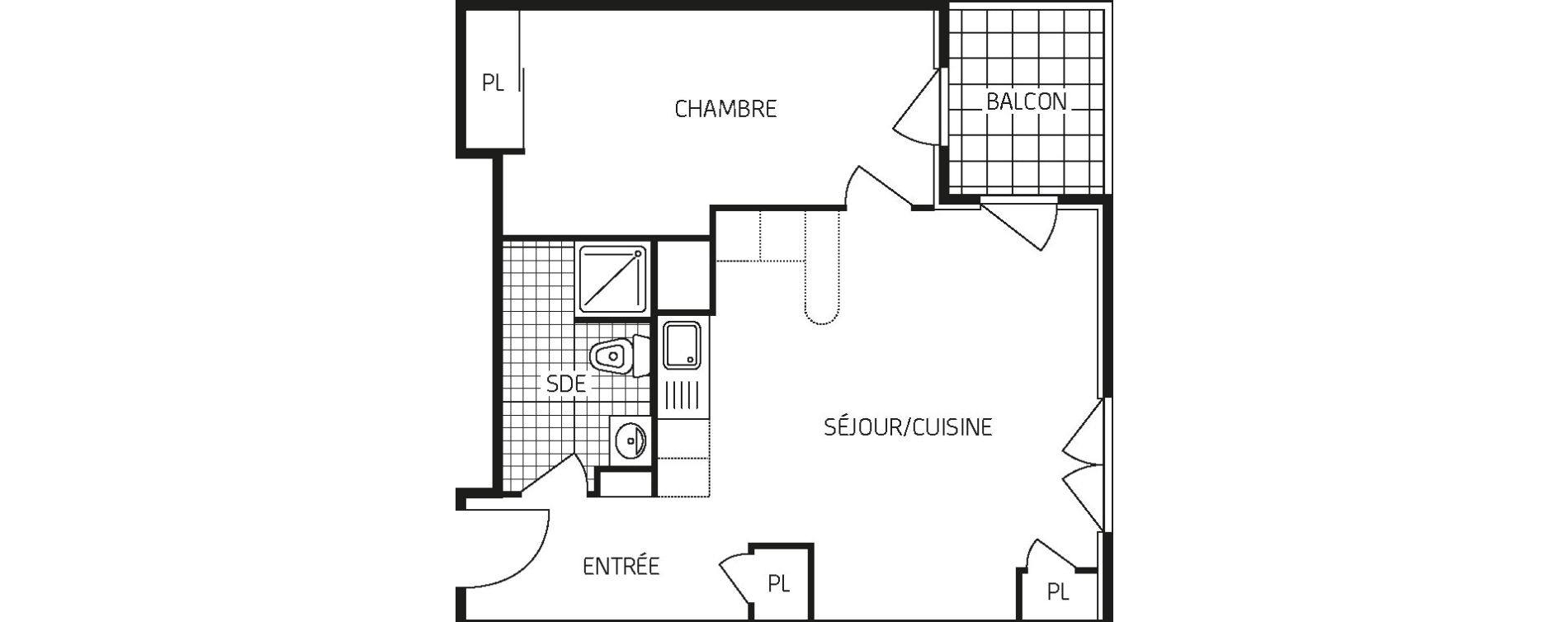 Appartement T2 de 40,27 m2 &agrave; Boigny-Sur-Bionne Centre