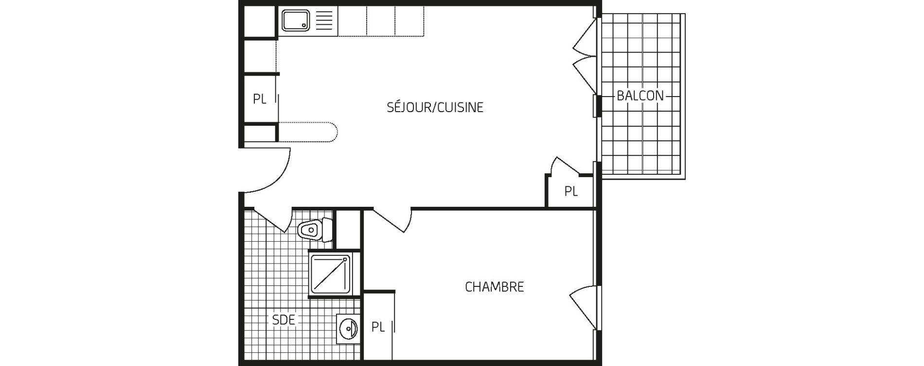 Appartement T2 de 44,65 m2 &agrave; Boigny-Sur-Bionne Centre