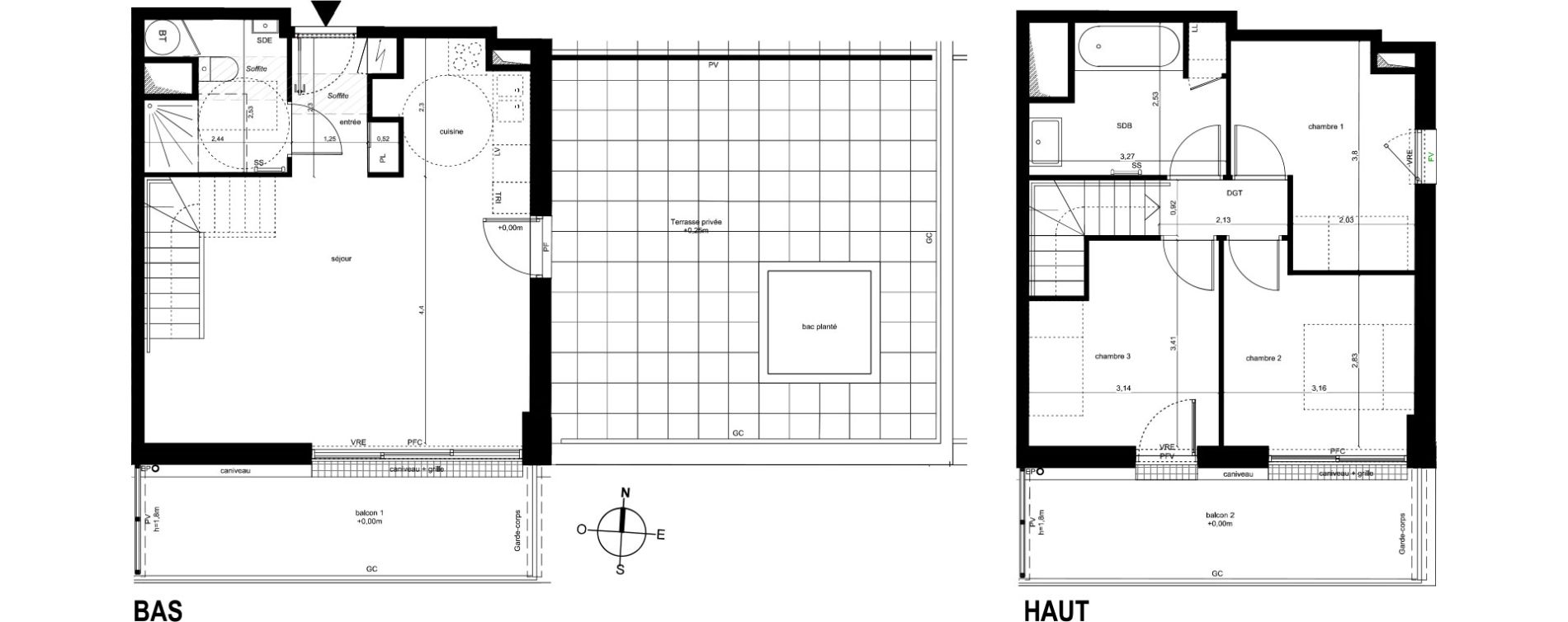 Appartement T4 de 77,23 m2 &agrave; Fleury-Les-Aubrais Centre