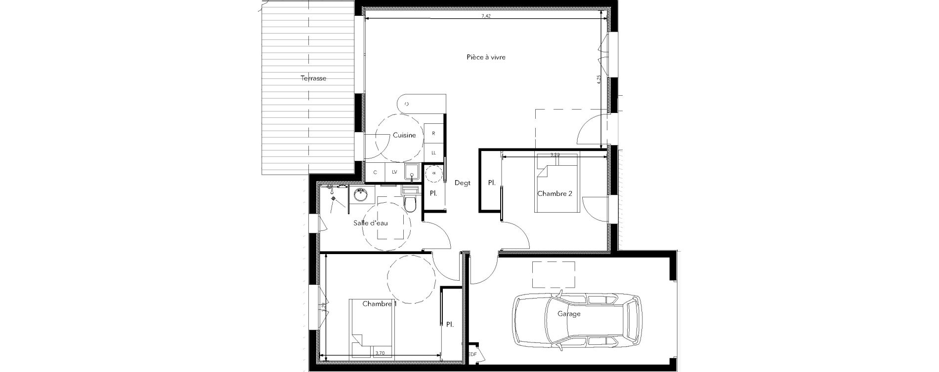 Maison T3 de 70,80 m2 &agrave; Meung-Sur-Loire Les tertres