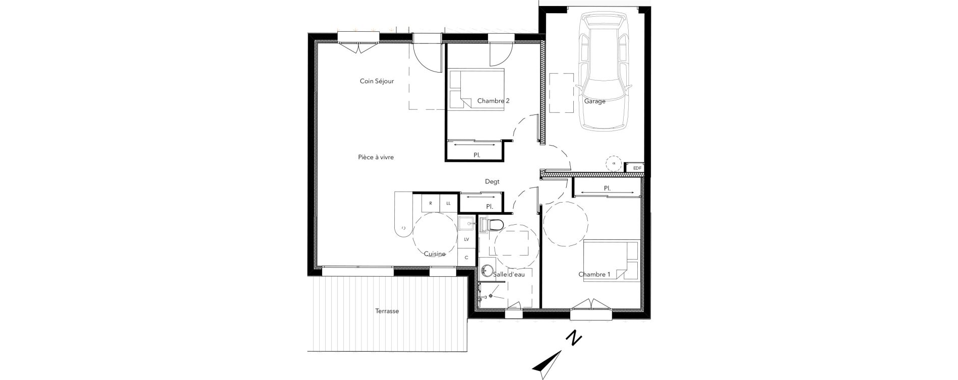 Maison T3 de 70,80 m2 &agrave; Meung-Sur-Loire Les tertres