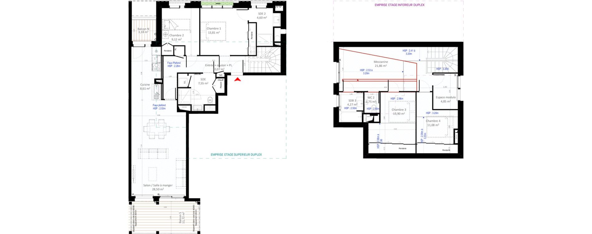 Appartement T5 de 139,97 m2 &agrave; Olivet Centre