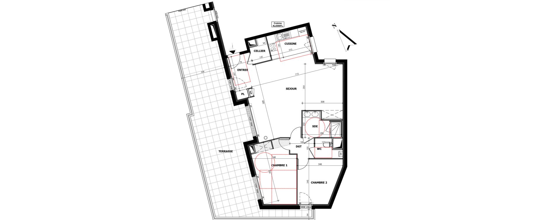 Appartement T4 de 83,39 m2 &agrave; Orl&eacute;ans Ch&acirc;teaudun - dunois - faubourg bannier