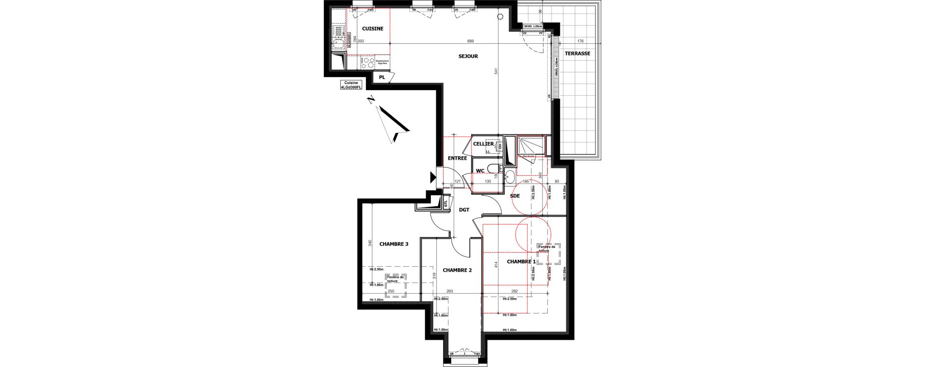 Appartement T4 de 83,28 m2 &agrave; Orl&eacute;ans Ch&acirc;teaudun - dunois - faubourg bannier