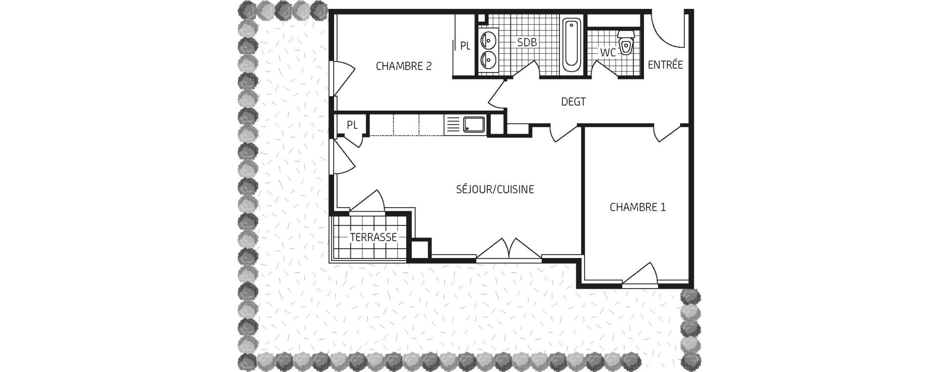 Appartement T3 de 61,80 m2 &agrave; Orl&eacute;ans Barri&egrave;re st-marc - la fontaine