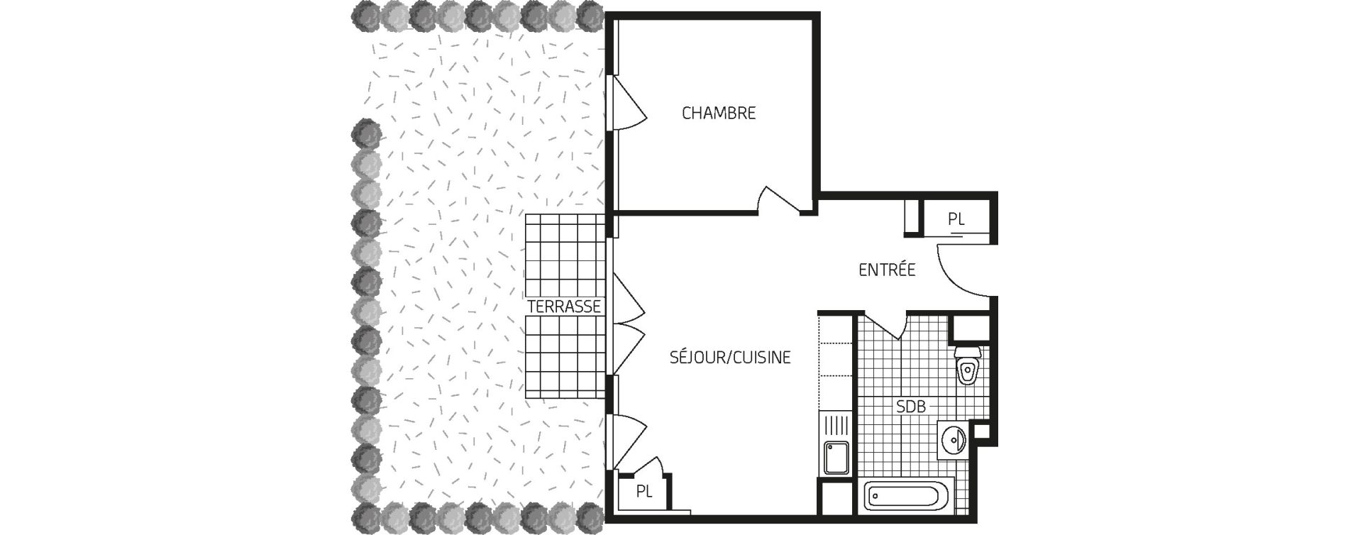 Appartement T2 de 44,92 m2 &agrave; Orl&eacute;ans Barri&egrave;re st-marc - la fontaine