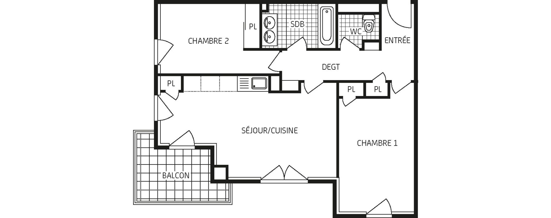Appartement T3 de 63,52 m2 &agrave; Orl&eacute;ans Barri&egrave;re st-marc - la fontaine
