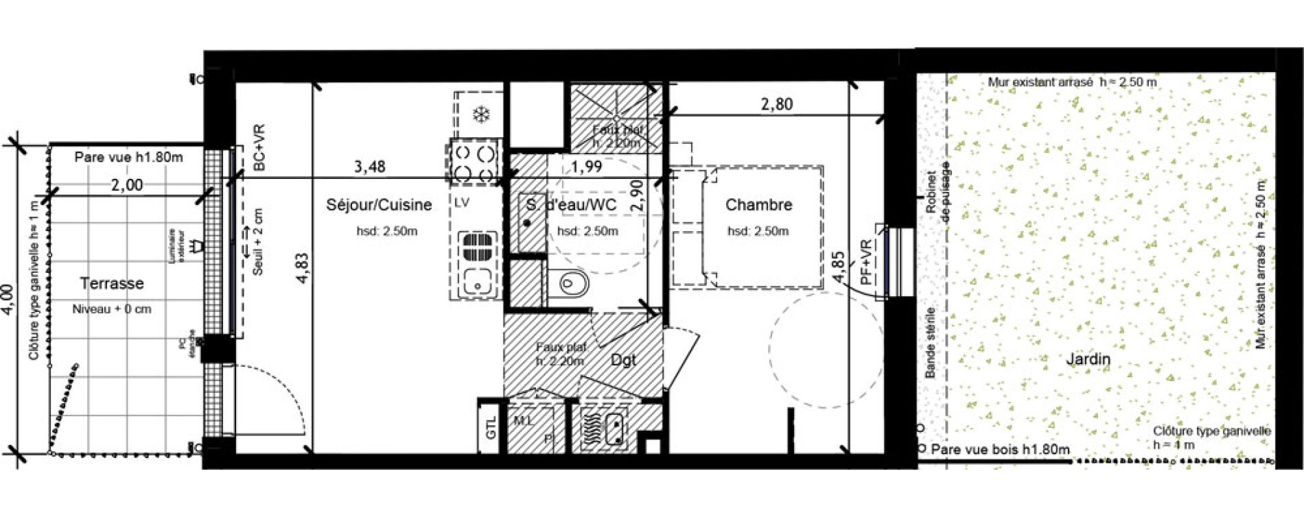 Appartement T2 de 38,20 m2 &agrave; Orl&eacute;ans Beaumont - vauquois