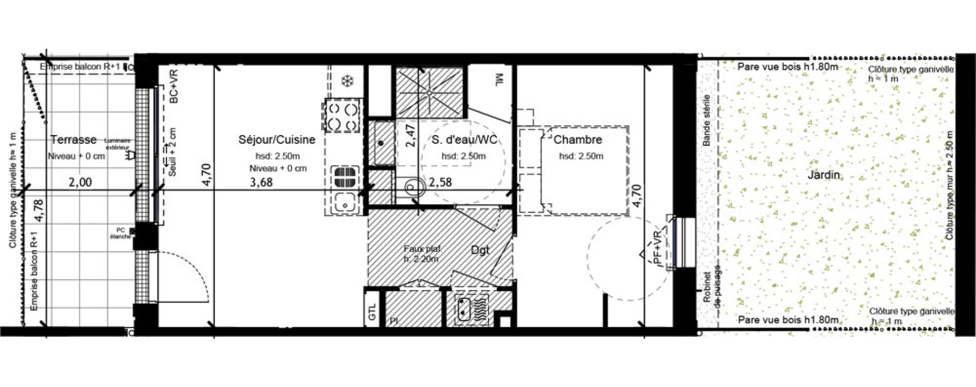 Appartement T2 de 40,85 m2 &agrave; Orl&eacute;ans Beaumont - vauquois