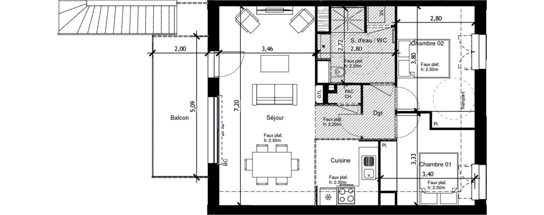 Appartement T3 de 62,27 m2 &agrave; Orl&eacute;ans Beaumont - vauquois