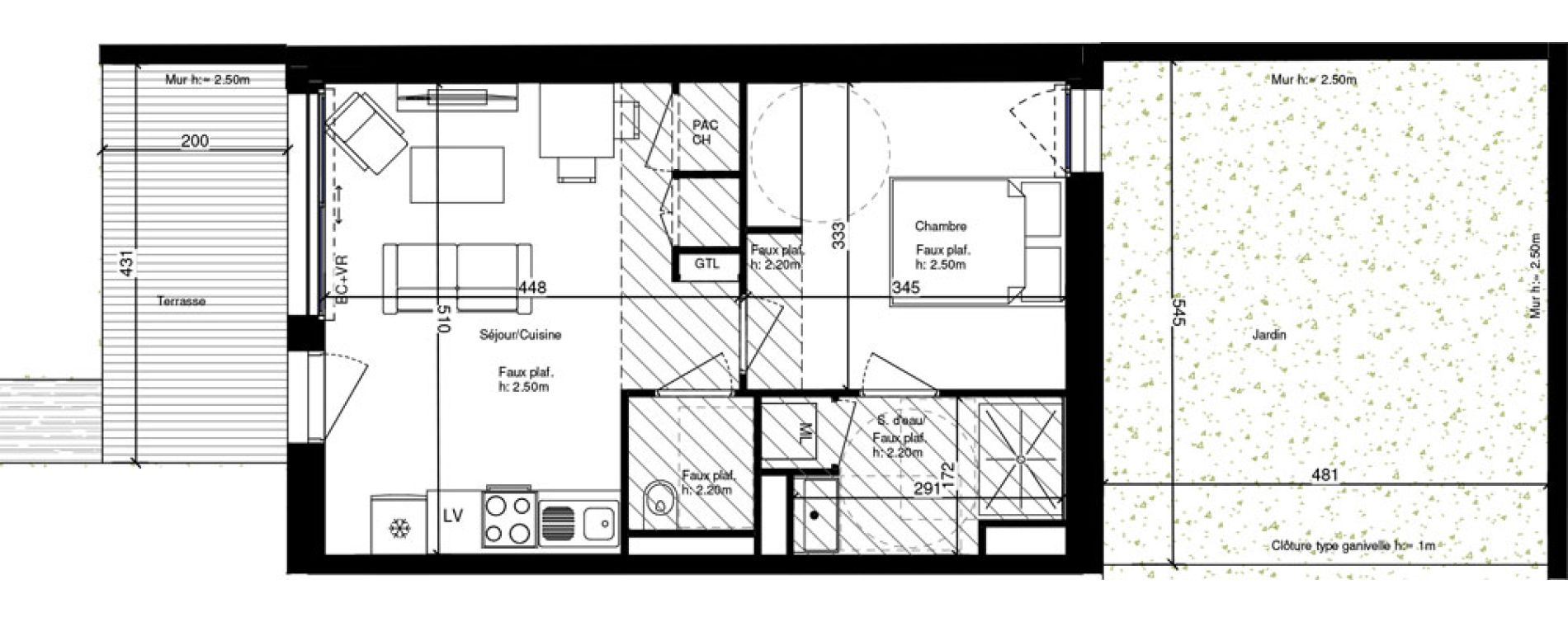Appartement T2 de 37,23 m2 &agrave; Orl&eacute;ans Beaumont - vauquois