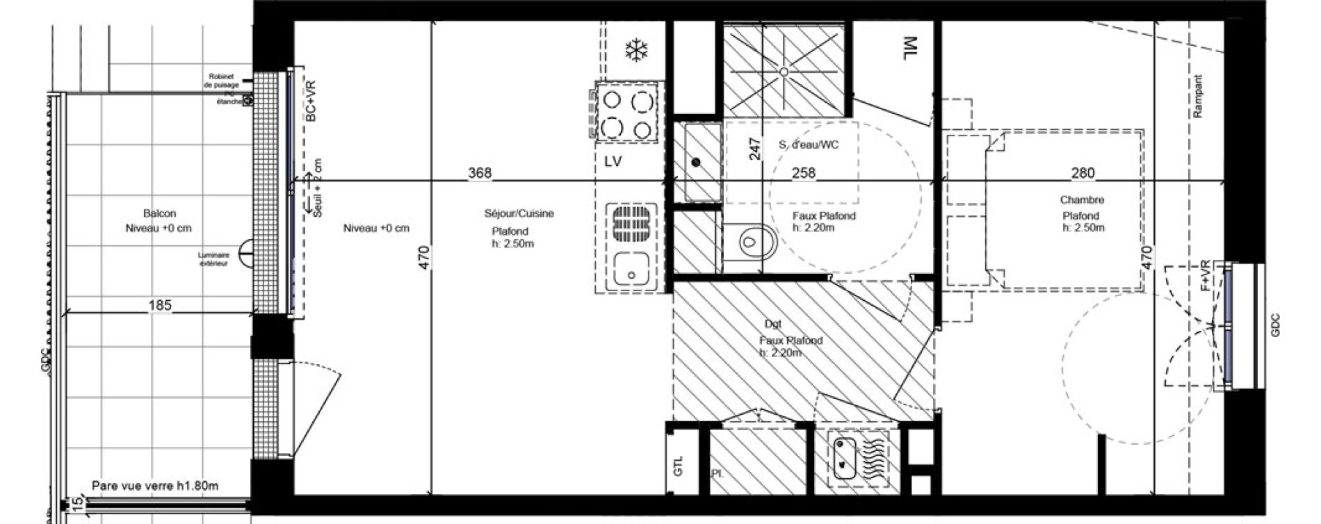 Appartement T2 de 40,63 m2 &agrave; Orl&eacute;ans Beaumont - vauquois