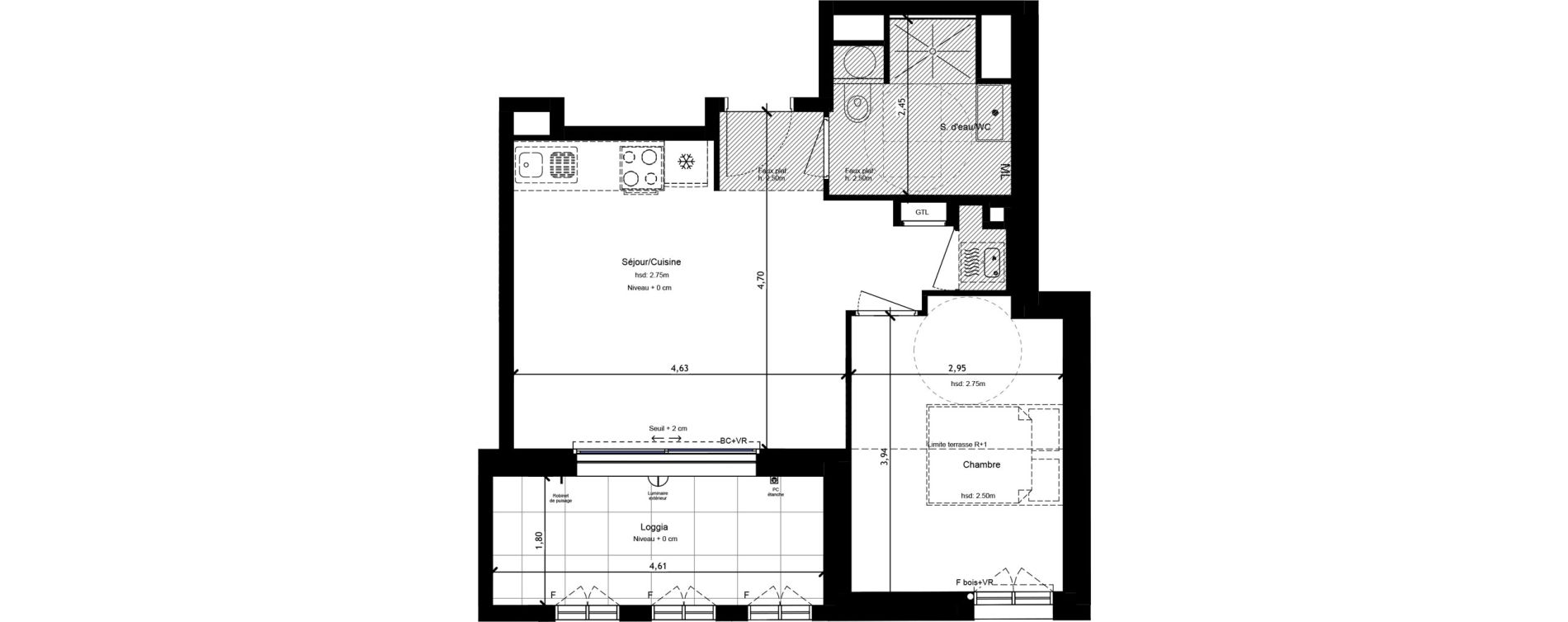 Appartement T2 de 39,12 m2 &agrave; Orl&eacute;ans Beaumont - vauquois