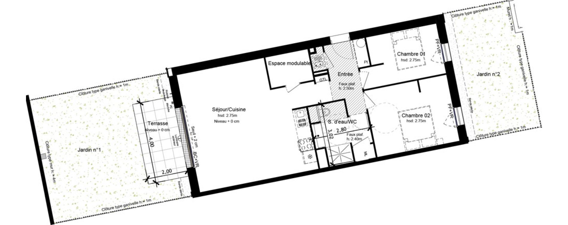 Appartement T3 de 73,25 m2 &agrave; Orl&eacute;ans Beaumont - vauquois