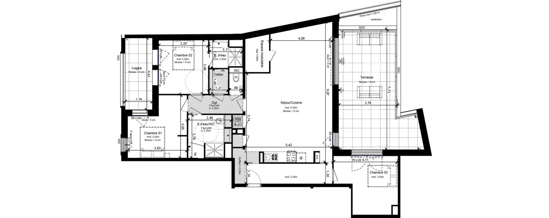 Appartement T4 de 111,15 m2 &agrave; Orl&eacute;ans Beaumont - vauquois