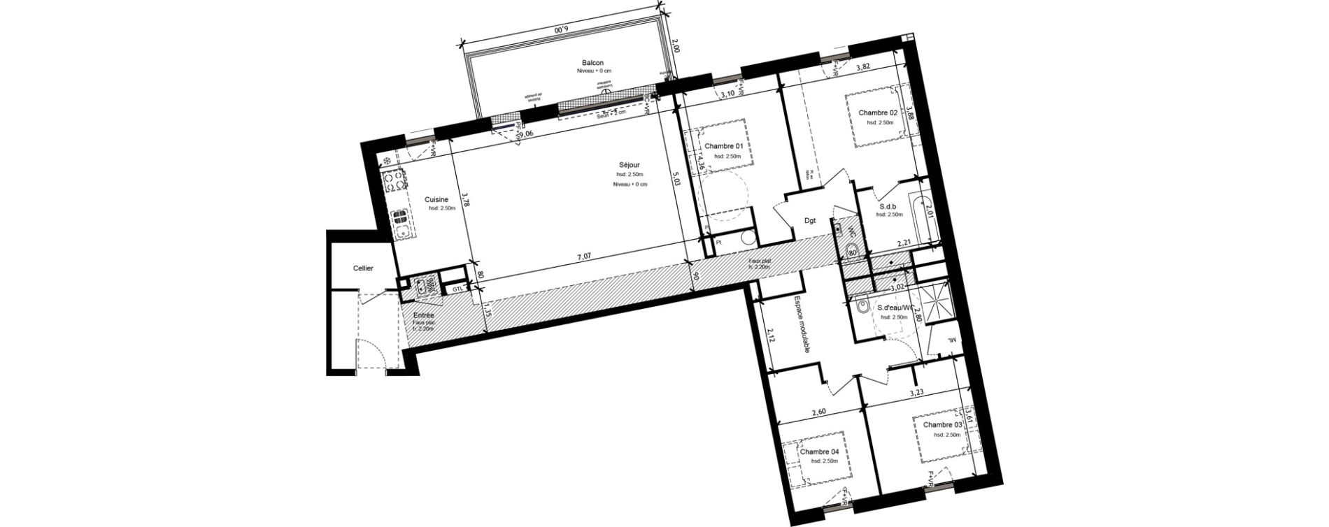Appartement T5 de 139,04 m2 &agrave; Orl&eacute;ans Beaumont - vauquois