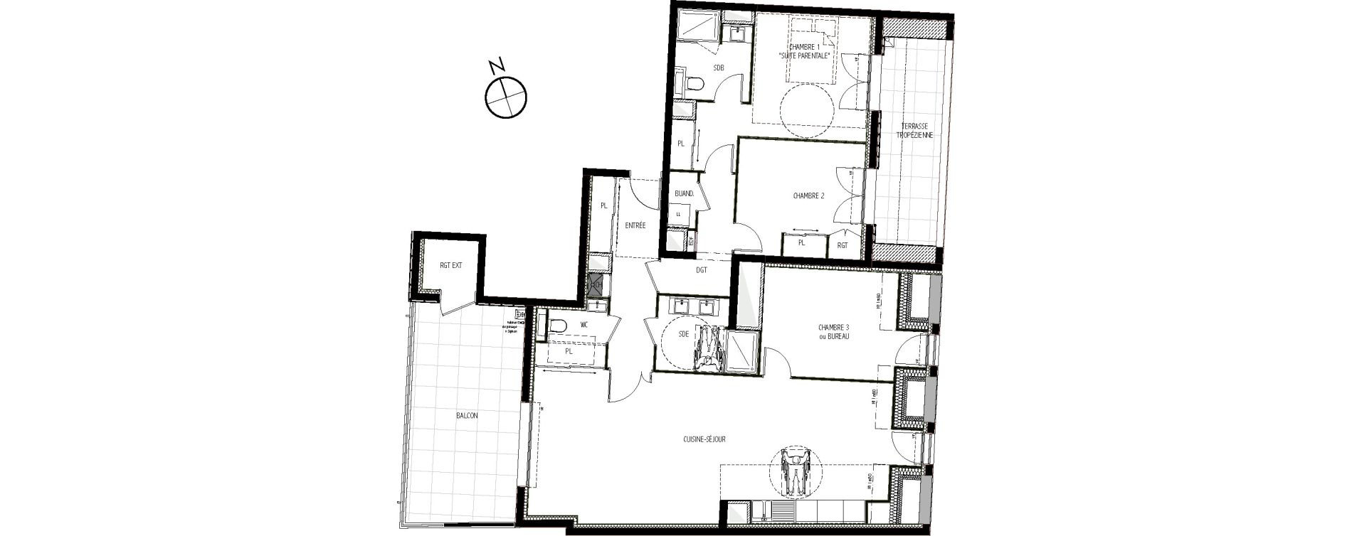 Appartement T4 de 106,84 m2 &agrave; Orl&eacute;ans Madeleine