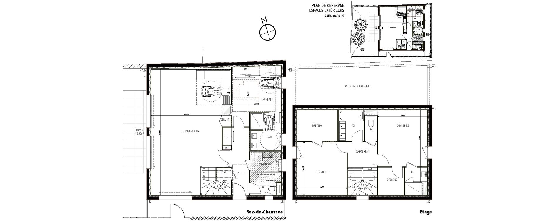Duplex T4 de 131,66 m2 &agrave; Orl&eacute;ans Madeleine