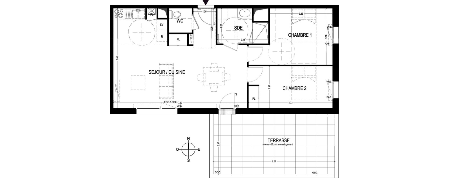 Appartement T3 de 66,46 m2 &agrave; Saint-Jean-De-Braye Centre