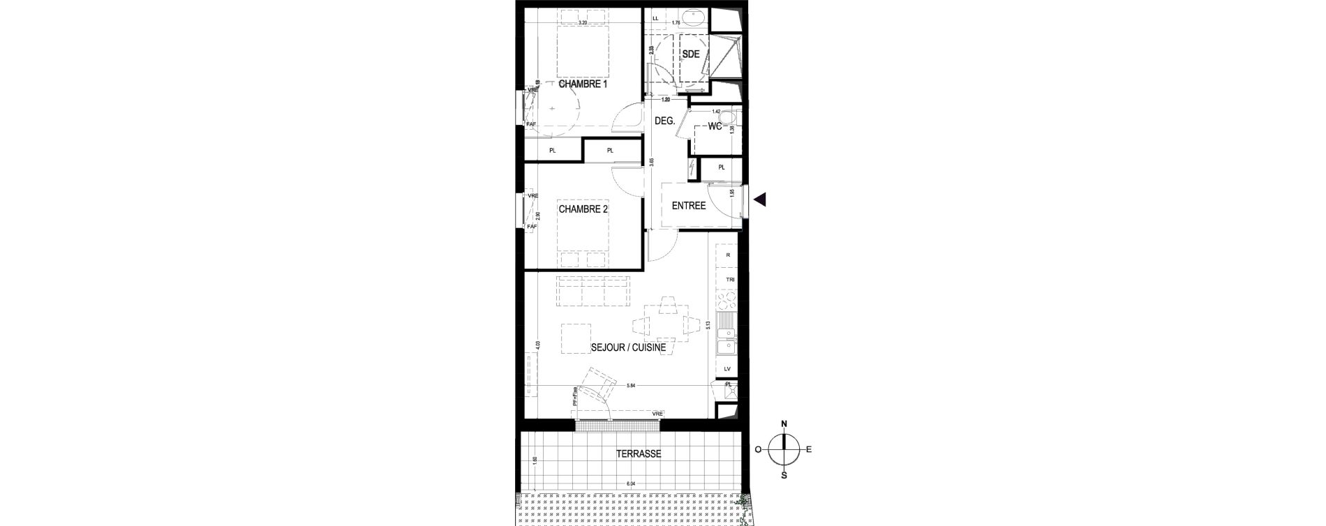 Appartement T3 de 62,87 m2 &agrave; Saint-Jean-De-Braye Centre