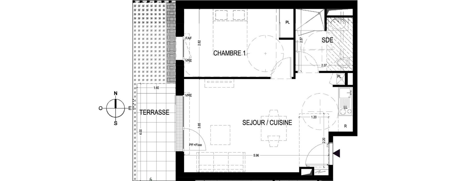 Appartement T2 de 43,65 m2 &agrave; Saint-Jean-De-Braye Centre