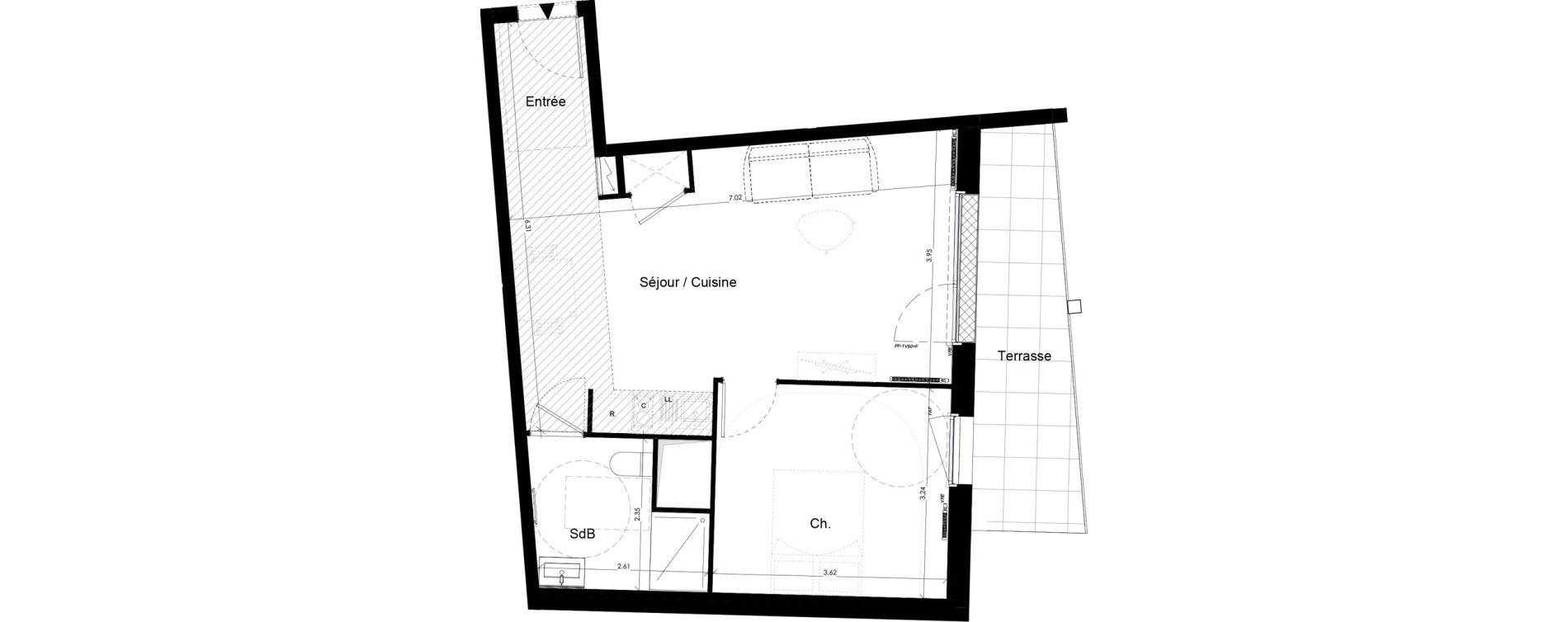 Appartement T2 de 46,85 m2 &agrave; Saint-Jean-De-Braye Le hameau