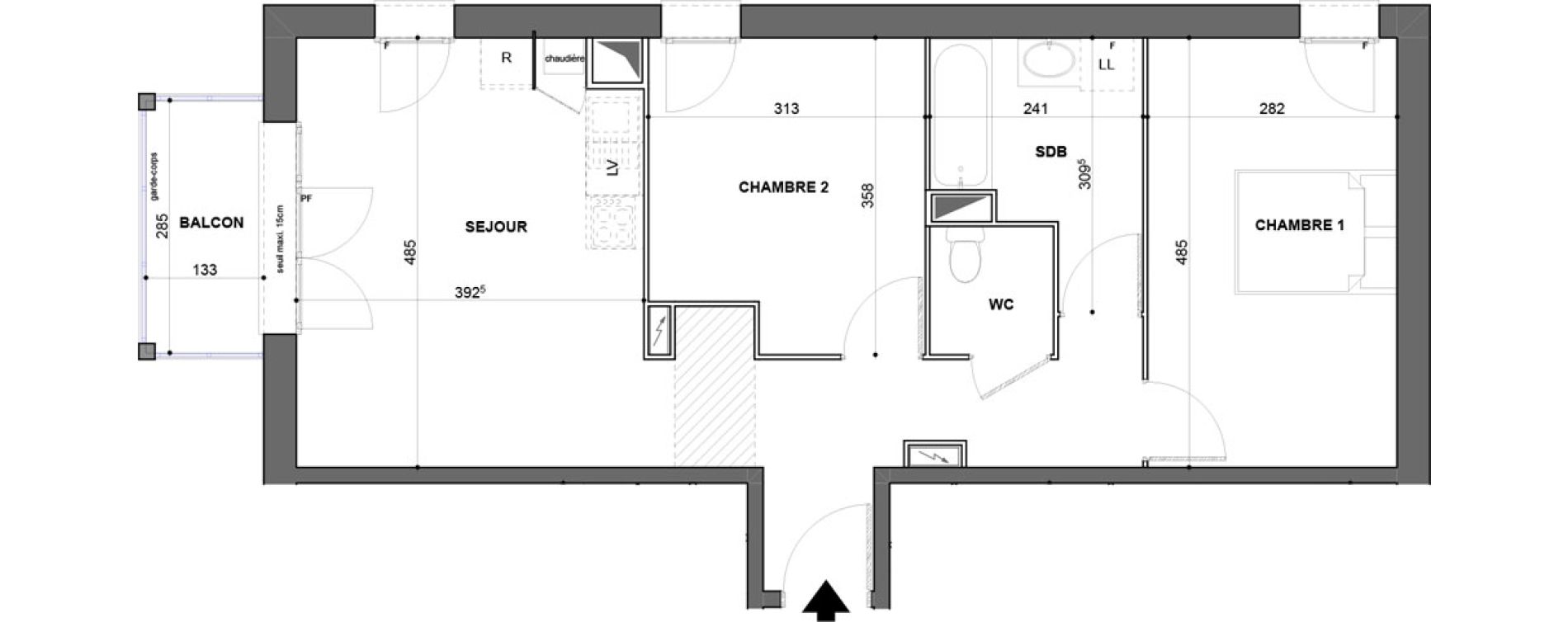 Appartement T3 de 59,97 m2 &agrave; Saint-Jean-De-Braye Puits de ville - centre ville