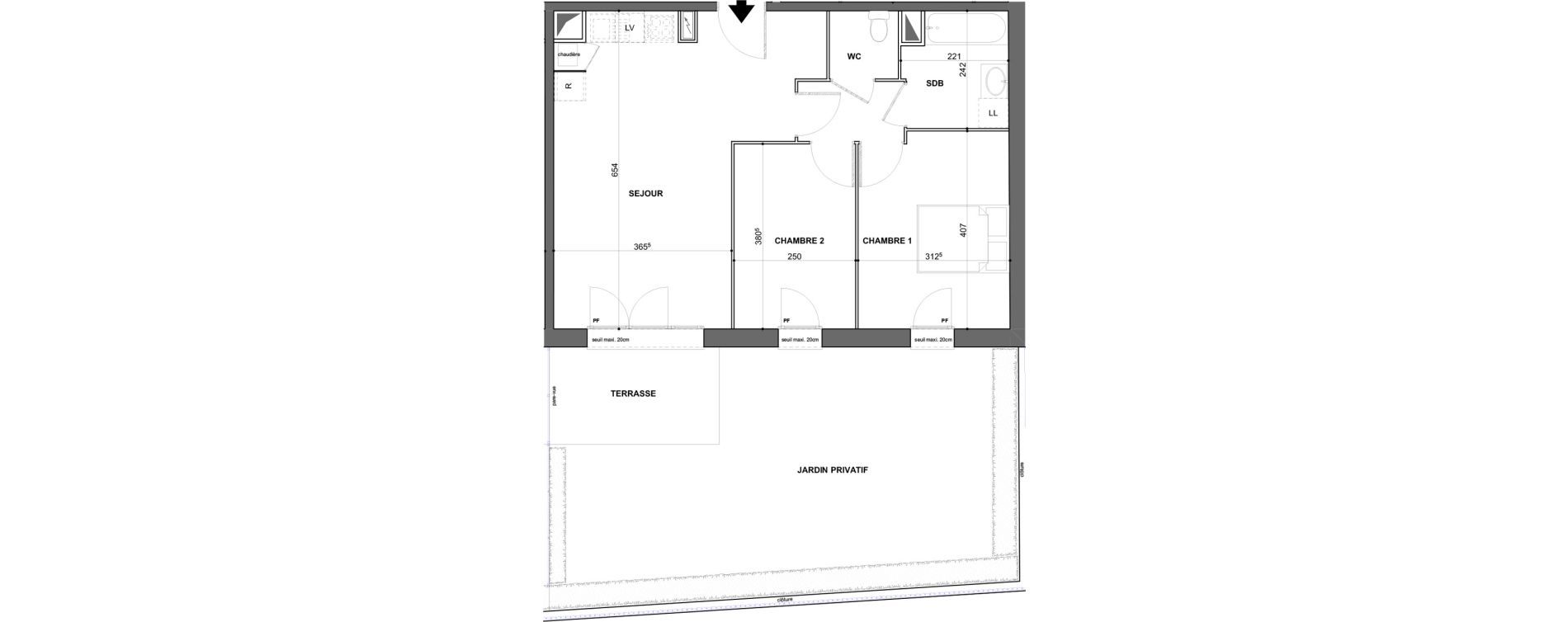 Appartement T3 de 59,13 m2 &agrave; Saint-Jean-De-Braye Puits de ville - centre ville